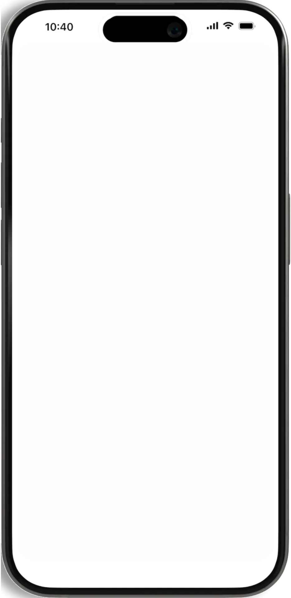 Factbase app, light theme